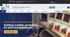 Desktop Screenshot of bectu.org.uk